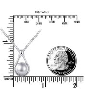 Sterling Silver Pearl Keepsake Urn Necklace