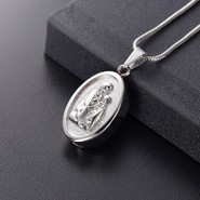Mother and Child Cremation Urn Necklace